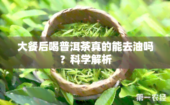 大餐后喝普洱茶真的能去油吗？科学解析