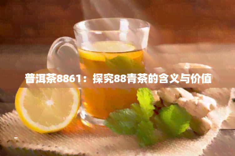 普洱茶8861：探究88青茶的含义与价值