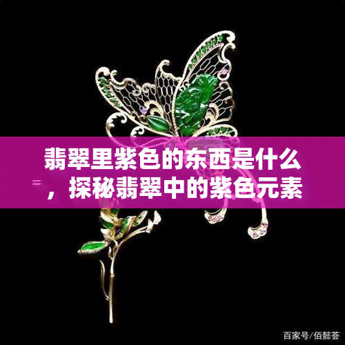 翡翠里紫色的东西是什么，探秘翡翠中的紫色元素：它们是什么？