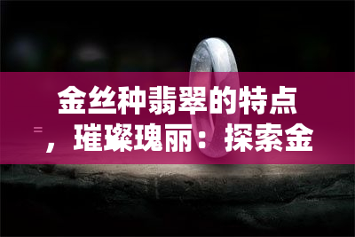 金丝种翡翠的特点，璀璨瑰丽：探索金丝种翡翠的独特特点与魅力