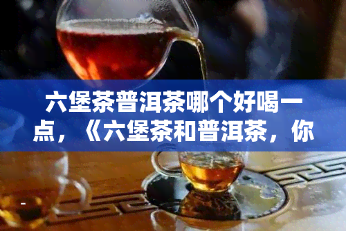 六堡茶普洱茶哪个好喝一点，《六堡茶和普洱茶，你更喜欢哪一种？》