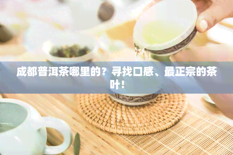 成都普洱茶哪里的？寻找口感、最正宗的茶叶！