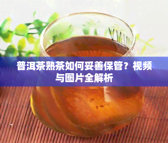 普洱茶熟茶如何妥善保管？视频与图片全解析