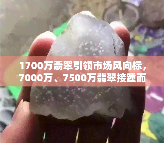 1700万翡翠引领市场风向标，7000万、7500万翡翠接踵而至