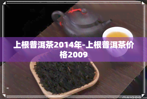 上根普洱茶2014年-上根普洱茶价格2009