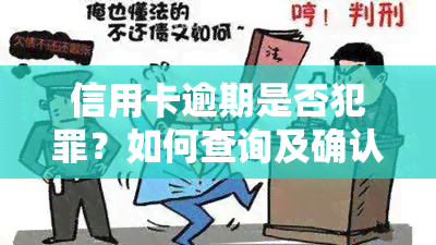 信用卡逾期是否犯罪？如何查询及确认？