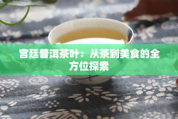 宫廷普洱茶叶：从茶到美食的全方位探索