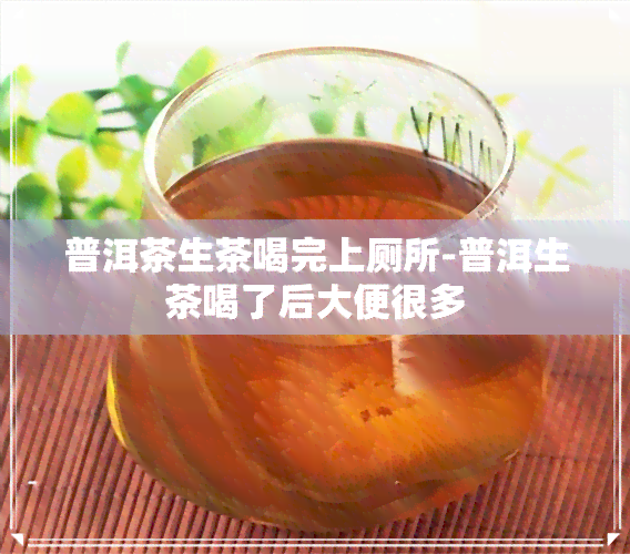 普洱茶生茶喝完上厕所-普洱生茶喝了后大便很多