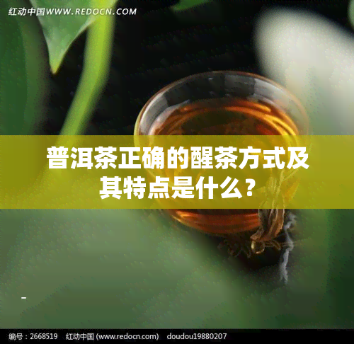 普洱茶正确的醒茶方式及其特点是什么？