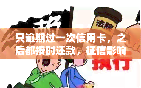 只逾期过一次信用卡，之后都按时还款，影响大吗？