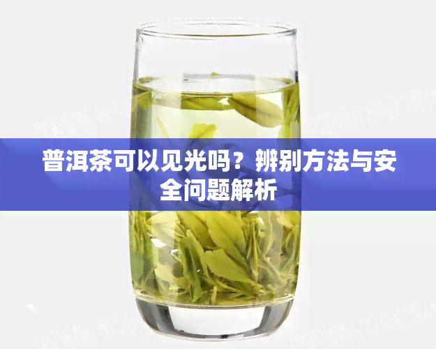 普洱茶可以见光吗？辨别方法与安全问题解析