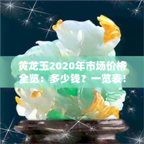 黄龙玉2020年市场价格全览：多少钱？一览表！