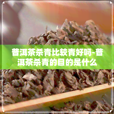 普洱茶杀青比较青好吗-普洱茶杀青的目的是什么