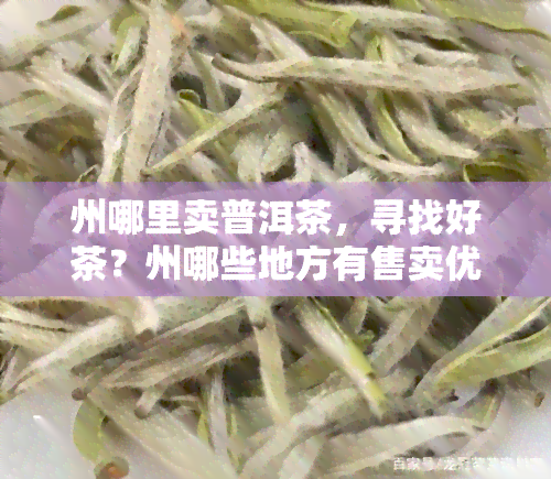 州哪里卖普洱茶，寻找好茶？州哪些地方有售卖优质普洱茶的推荐！