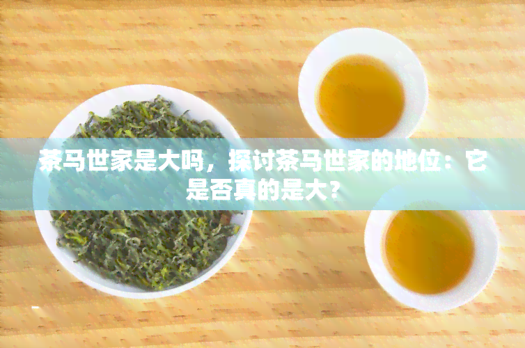 茶马世家是大吗，探讨茶马世家的地位：它是否真的是大？