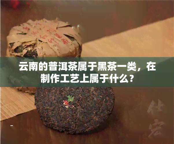 云南的普洱茶属于黑茶一类，在制作工艺上属于什么？