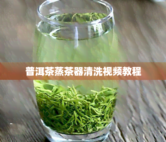 普洱茶蒸茶器清洗视频教程