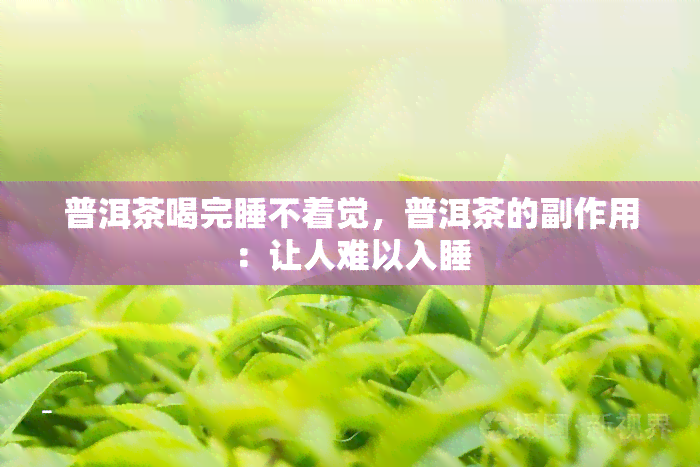 普洱茶喝完睡不着觉，普洱茶的副作用：让人难以入睡