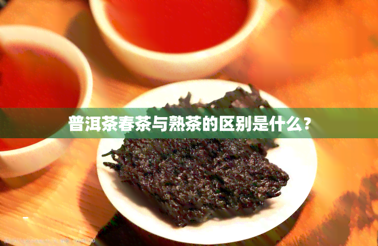 普洱茶春茶与熟茶的区别是什么？