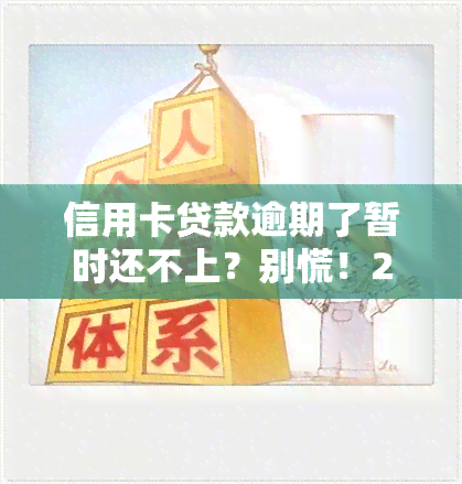 信用卡贷款逾期了暂时还不上？别慌！2023年出台新政策，告诉你如何应对公司的压力。