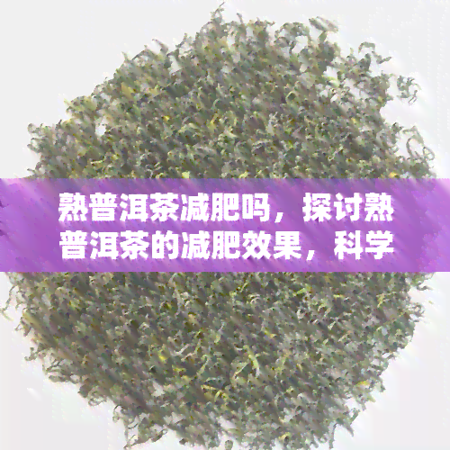 熟普洱茶减肥吗，探讨熟普洱茶的减肥效果，科学解析其作用机制