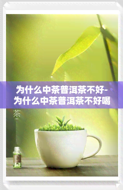 为什么中茶普洱茶不好-为什么中茶普洱茶不好喝