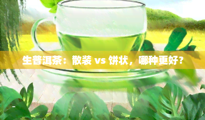 生普洱茶：散装 vs 饼状，哪种更好？