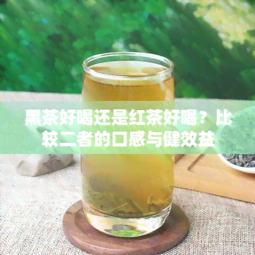 黑茶好喝还是红茶好喝？比较二者的口感与健效益