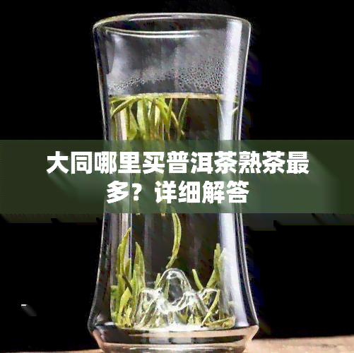 大同哪里买普洱茶熟茶最多？详细解答