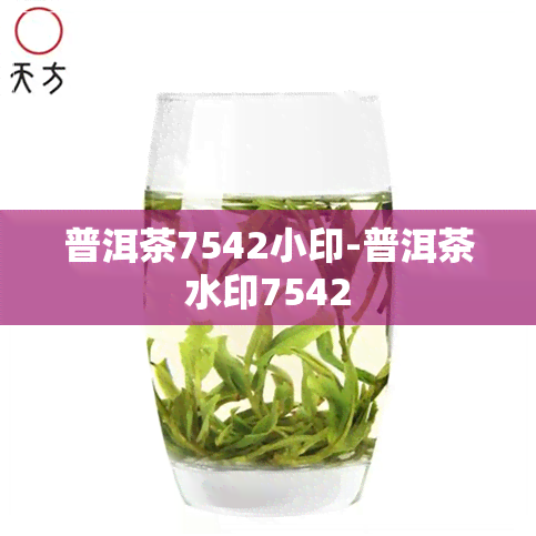 普洱茶7542小印-普洱茶水印7542