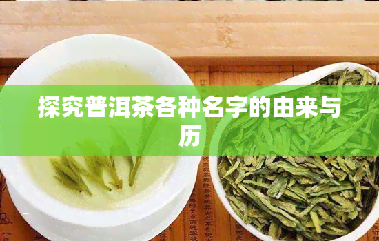 探究普洱茶各种名字的由来与历