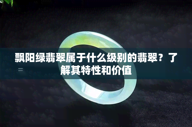 飘阳绿翡翠属于什么级别的翡翠？了解其特性和价值