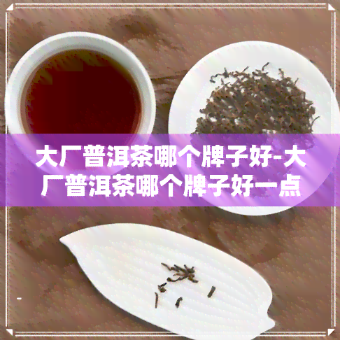 大厂普洱茶哪个牌子好-大厂普洱茶哪个牌子好一点