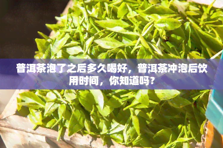 普洱茶泡了之后多久喝好，普洱茶冲泡后饮用时间，你知道吗？