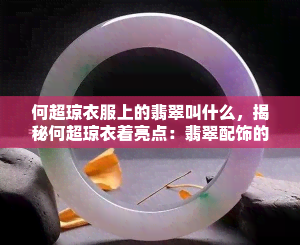 何超琼衣服上的翡翠叫什么，揭秘何超琼衣着亮点：翡翠配饰的华丽名称是什么？