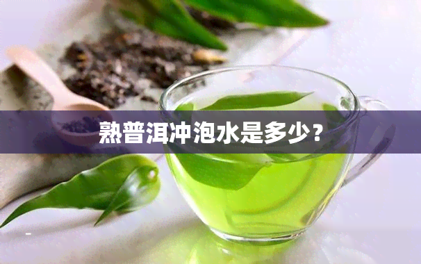 熟普洱冲泡水是多少？