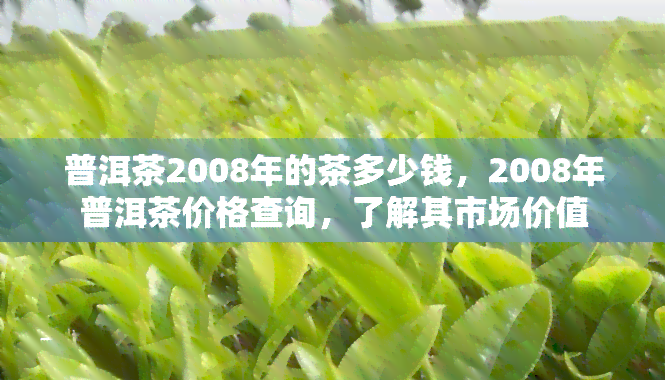 普洱茶2008年的茶多少钱，2008年普洱茶价格查询，了解其市场价值