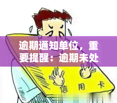 逾期通知单位，重要提醒：逾期未处理的事需要及时通知单位