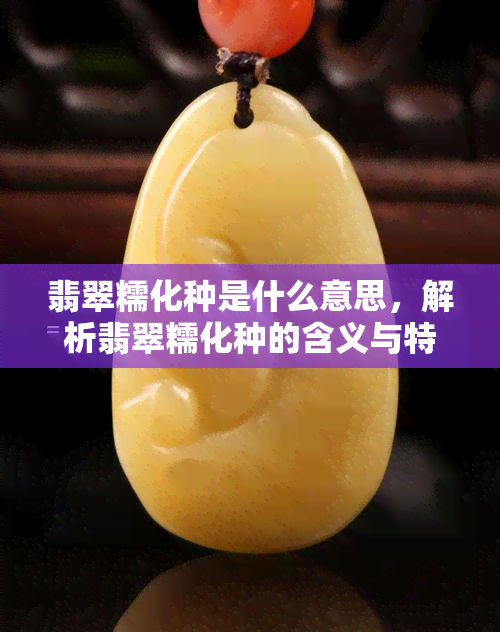 翡翠糯化种是什么意思，解析翡翠糯化种的含义与特点