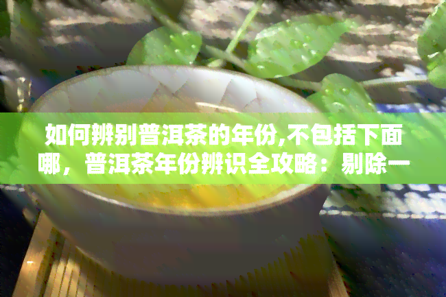 如何辨别普洱茶的年份,不包括下面哪，普洱茶年份辨识全攻略：剔除一关键因素