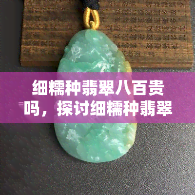 细糯种翡翠八百贵吗，探讨细糯种翡翠的价格：八百是否值得购买？