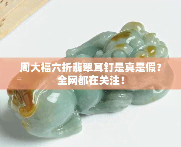 周大福六折翡翠耳钉是真是假？全网都在关注！