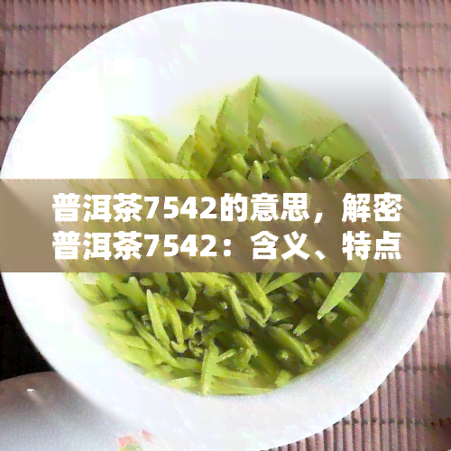 普洱茶7542的意思，解密普洱茶7542：含义、特点及品鉴方法