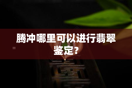 腾冲哪里可以进行翡翠鉴定？