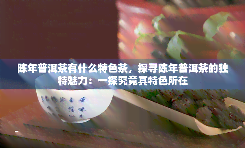 陈年普洱茶有什么特色茶，探寻陈年普洱茶的独特魅力：一探究竟其特色所在