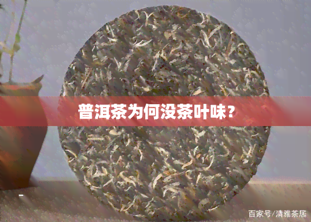 普洱茶为何没茶叶味？