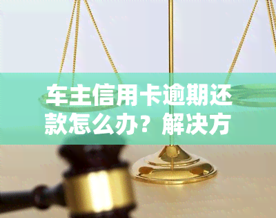 车主信用卡逾期还款怎么办？解决方案全解析