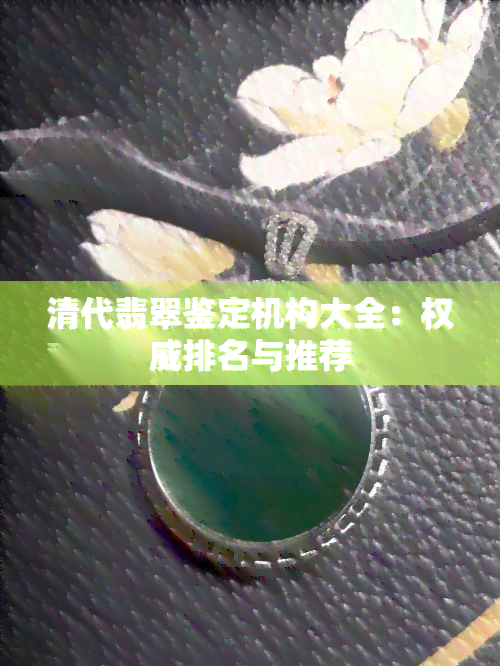 清代翡翠鉴定机构大全：权威排名与推荐