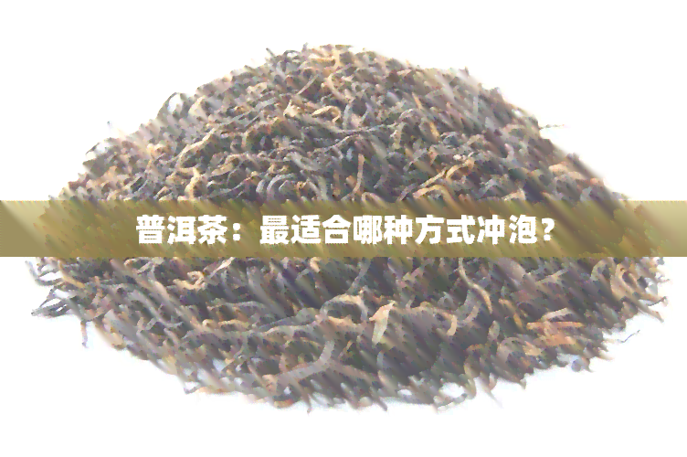 普洱茶：最适合哪种方式冲泡？