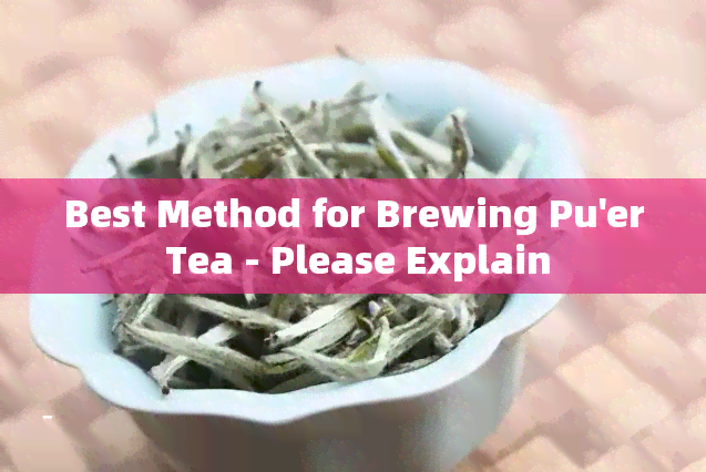 Best Method for Brewing Pu'er Tea - Please Explain